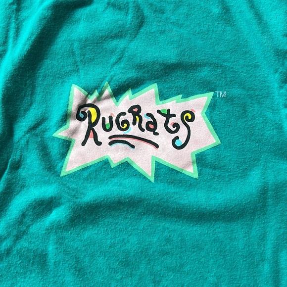 Nickelodeon Rugrats Vintage Long Sleeve Shirt - Teal - Picture 3 of 4